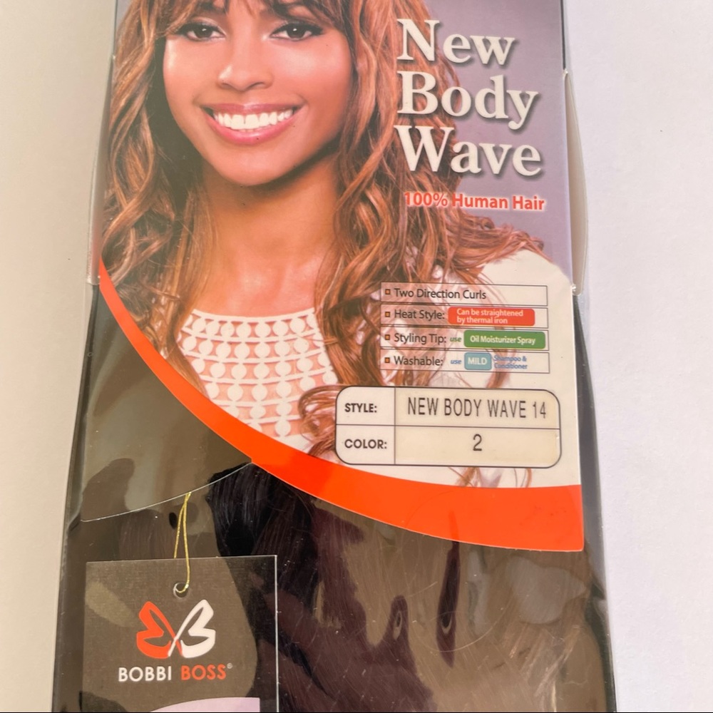 100% Human Hair Bobbi Boss First Class Hair New Body Wave 14 Color 2